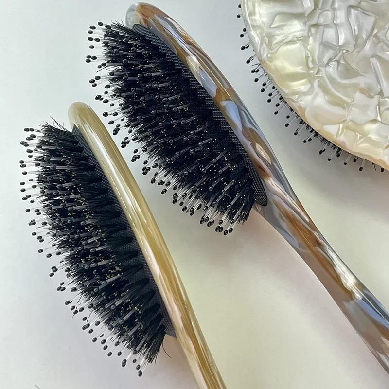 Thickened Anti-Static Hair Comb 8mm Air Cushion Brush Premium Feeling Pigtail Bristle Hairdressing Accessories for Women 250612