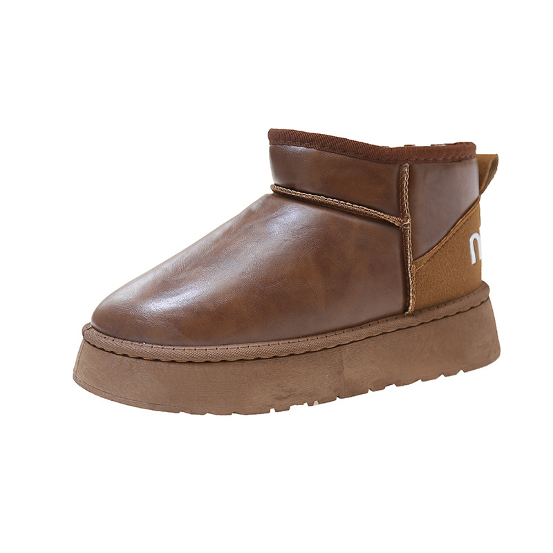 hot Free shipping designer Boots for woman cotton shoes winter keep warm Fashion Boots vintage black brown platform snow boots