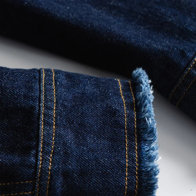 Men Denim Tassels Loose Casual Streetwear Oversize Vintage Fashion Cargo Jacket Cityboy Jeans Bomber Coat Unisex Outerwear 250614