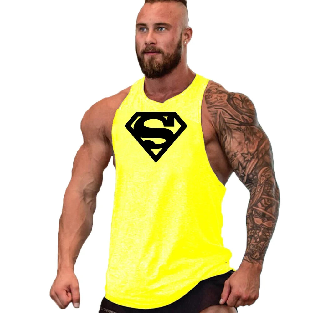 Mens Clothing Bodybuilding and Fitness Stringer Singlets Tank Top Vest Sleeveless Sweatshirt Workout Shirt Undershirt Gym Gyms 250609