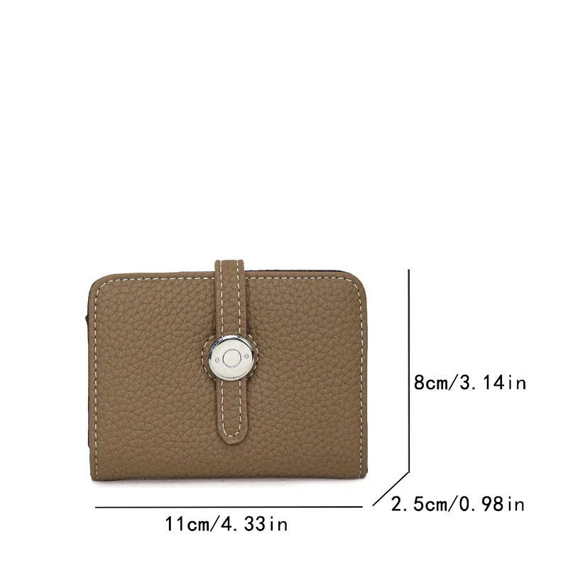 Vintage Quiet Luxury Women Card Holder Small Delicate Ins Minimalist Exquisite Purse Elegant PU Leather Portable Clutch Wallet 250614