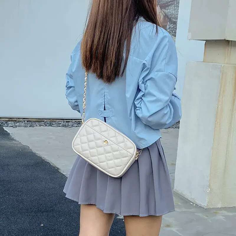 Designer Shoulder Trendy New Dia Grid Bag Chain Women S Crossbody Free shipping