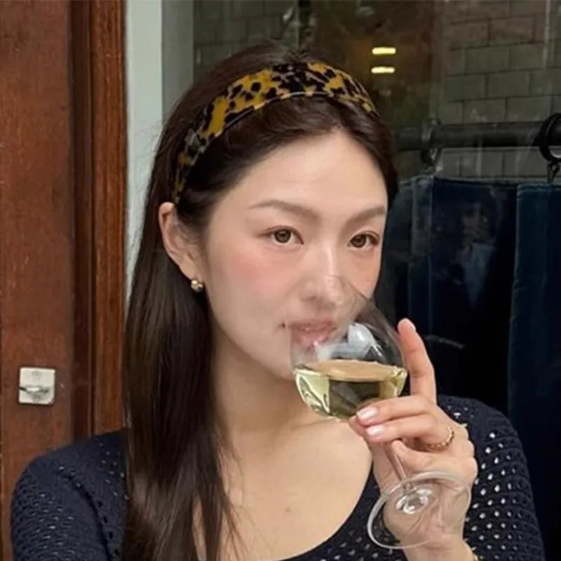Retro Korean Style Acetate Tortoiseshell Leopard Print Comb With Anti Slip Wide Headband Party Hair Accessories For Ladies 250610