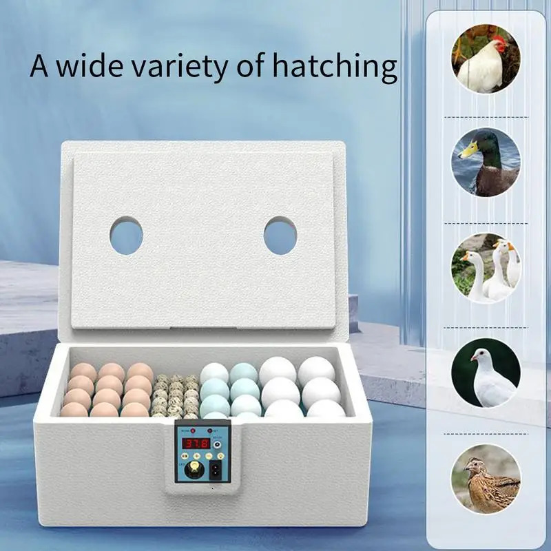 Egg Incubator Intelligent Poultry Brooder Automatic Turning Coop Bird Quail Chicken Poultry Farm Hatcher Incubation Tool 250613