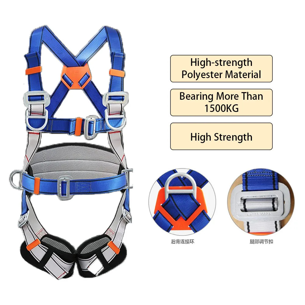 Aerial Work Safety Belt Construction Protection Highaltitude Rock Climbing Outdoor Expand Training Full Safe Rope 250611