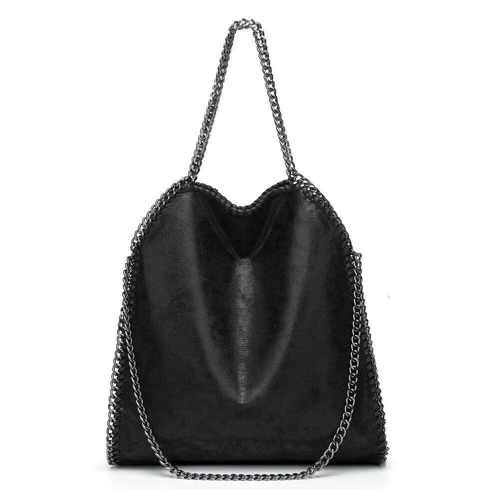 2024 New Stella Large Chain Handbag Single Shoulder Fashionable European Style Polyester Fiber Women's Bag