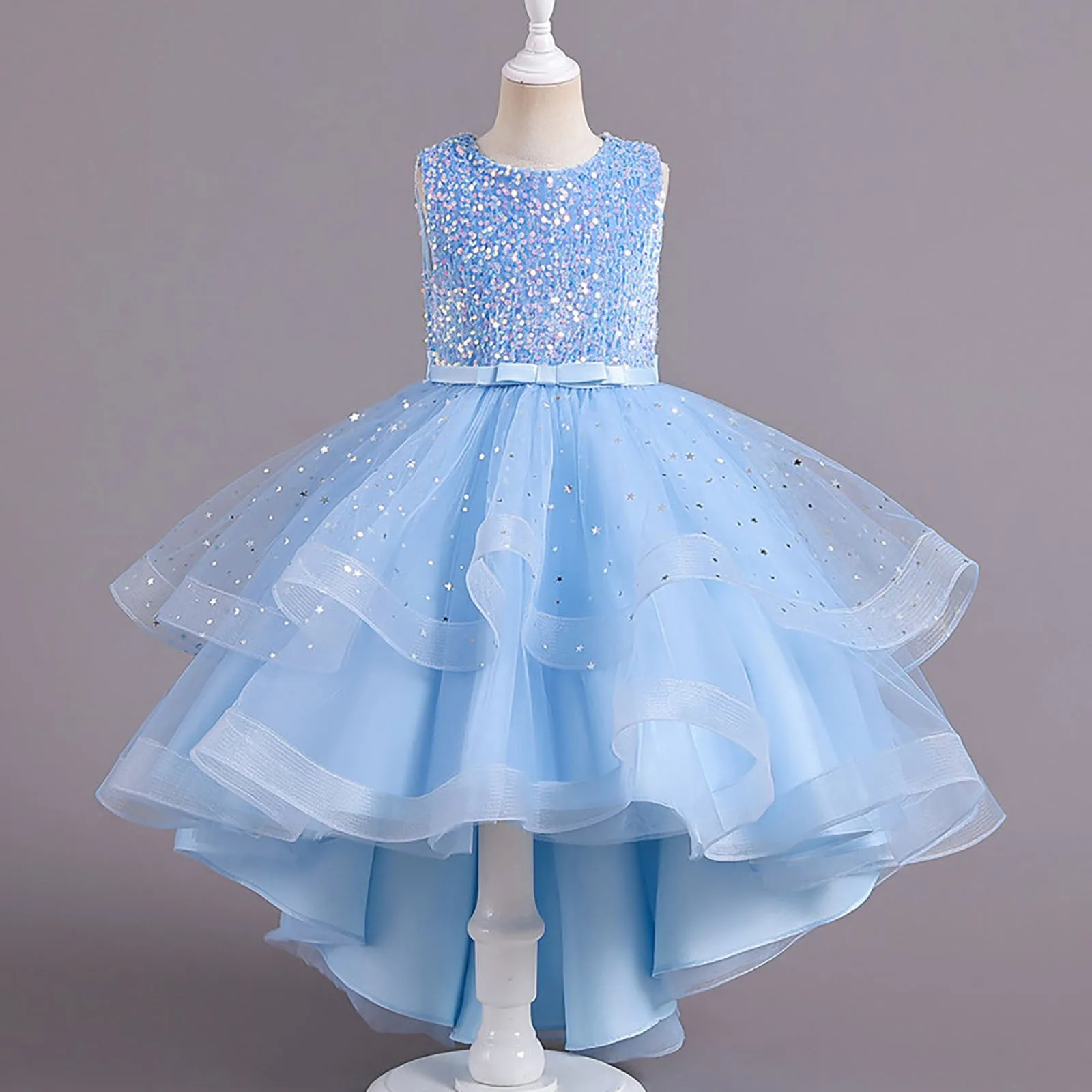 Baby Girls Christmas Year Dresses Flower Girl Dress Sequins Tutu Dress Kids Birthday Dresses Roses And Dress 250614