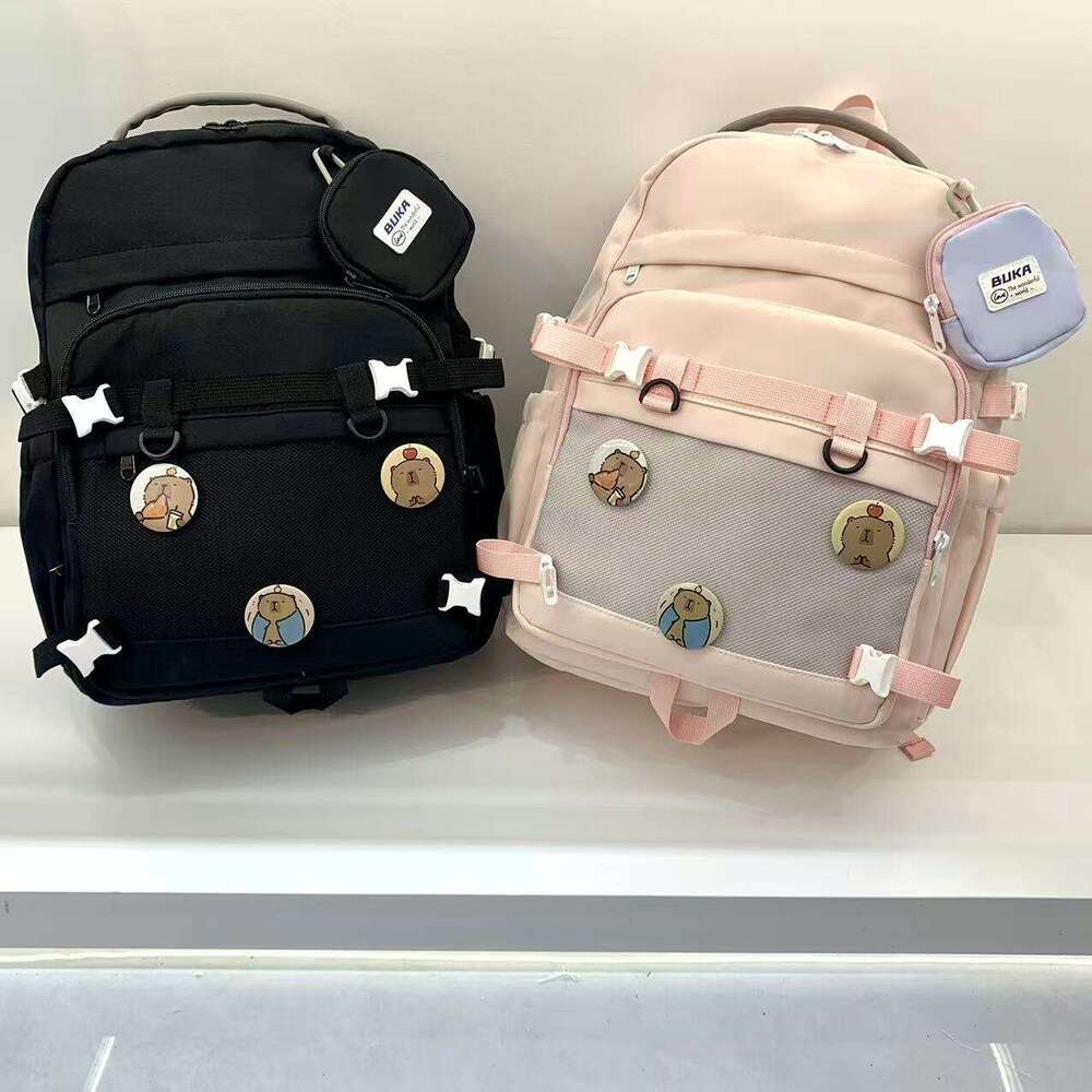 Junior High Fresh Style Large Capacity Simple Casual Travel Backpack Student School Bag