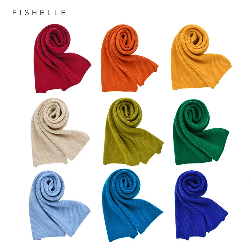 cashmere knitted scarves solid color women or men winter scarf adults warm thick wool scarf s ren 250610
