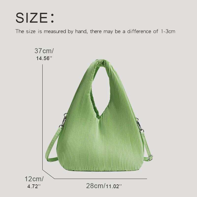 Hot Selling Fashion Hobos Bag For Women Designer Handbags And Purses New In Nylon Ruched Decoration Inner Pocket Shoulder Bags