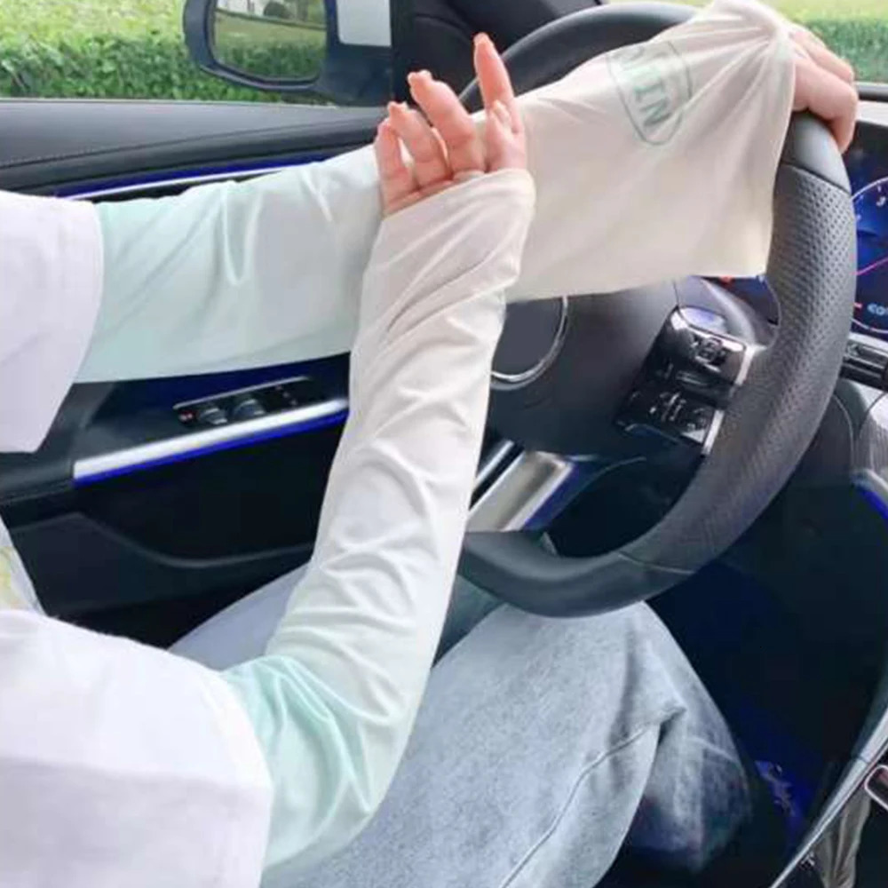 Loose Cycling Arm Sleeves Ice Fabric UV Protection Sunscreen Running Sleeve Outdoor Sport Cycling Arm Warmers Men Women YZL05 250610