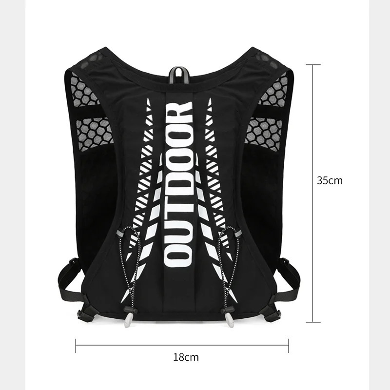 Unisex Lightweight Hydration Pack-Cycling Backpack with Zippered Utility Pocket for Outdoor Hiking and Travel Cycling Backpack 250609