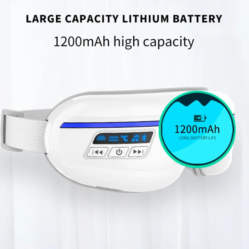 Intelligent compress eye massager air pressure function supports Bluetooth wireless charging eye vibration massage device 250612