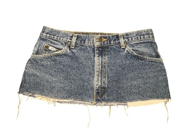 Harajuku Digital Blue Denim Short Skirt Gothic Retro Loose High Waisted Y2k Mini Skirt Sexy Casual Bag Hip Skirts Streetwear 250614
