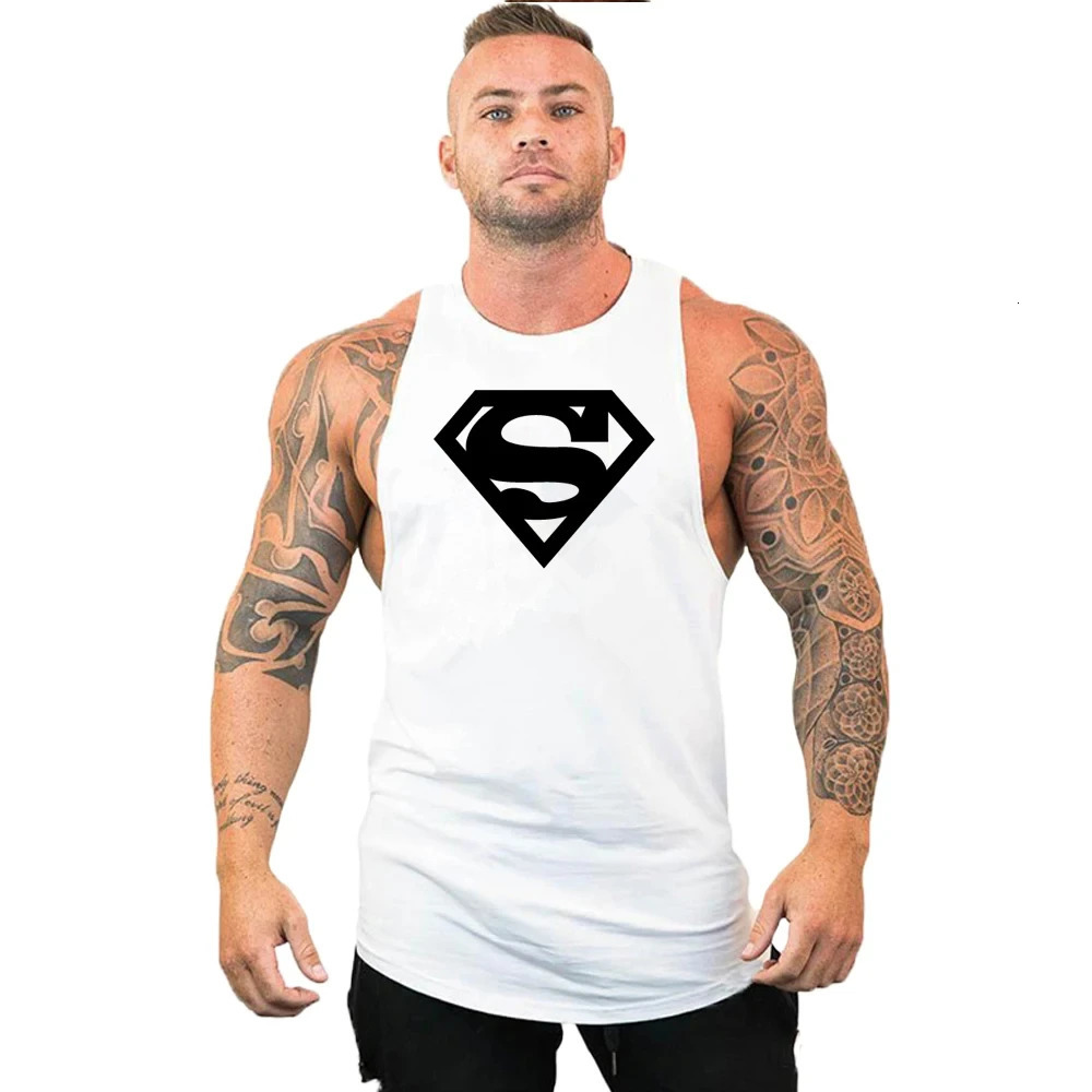 Mens Clothing Bodybuilding and Fitness Stringer Singlets Tank Top Vest Sleeveless Sweatshirt Workout Shirt Undershirt Gym Gyms 250609
