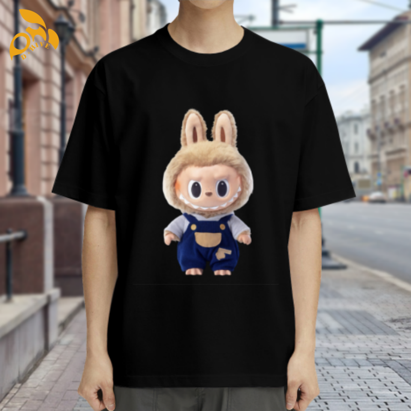 Oversize Free Shipping Designer Men's Women's shirt Short Sleeve Round neck Professional Customized tees outdoor with labubu pattern