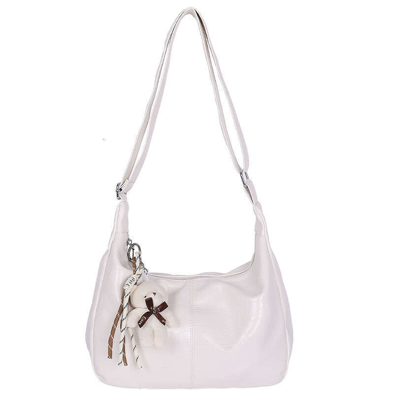 Large Capacity for Women 2025 New Summer Versatile Casual Crossbody Ins Korean Style Soft Leather Commuter Dumpling Bag