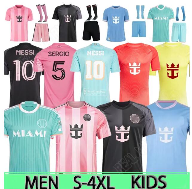 MESSIS Interes SUAREZ Miamis CF 2025 Soccer Jerseys 2024 25 3Rd Player Fans Version Shirt Baby Matuidi Women 25 26 Football Men Kit Kids Equipment 3Xl 4Xl