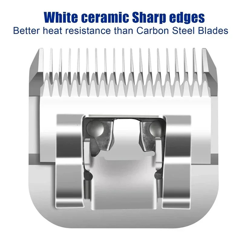 Detachable Pet Dog Grooming Clipper Ceramic Edge Blade Compatible with most AndisOster A5Wahl KM10 Series Clippers 250614