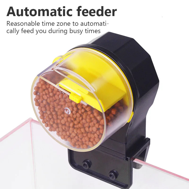 Automatic Fish Tank Feeder Intelligent Timing Automatic Feeder Aquarium Goldfish Feeder Large Capacity Goldfish Aquarium Feeder 250624ww