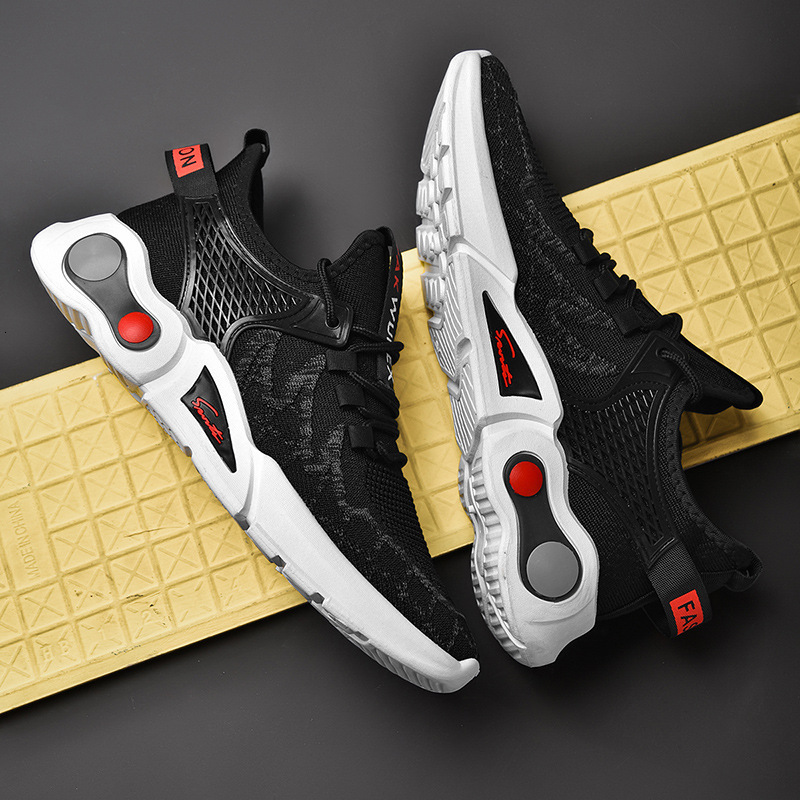 Spring Couple Shoes Foreign Trade Men's Shoes Flyknit Breathable Designer Shoes Low-top Trendy Shoes Women's Free Delivery Of Sneakers Runni