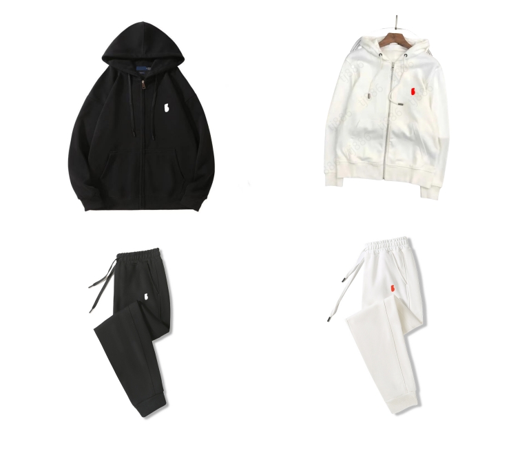 Designer women hoodie polo zip up Mens hoodies cardigan sweatshirts embroidery Men sweatpants pants joggers shirt jogging tracksuit Pure cotton Hooded Pullover