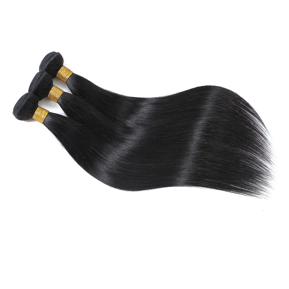 Silky Straight Human Hair Bundles 100% Unprocessed Brazilian Virgin Weave Bundles 10A Brazilian Human Hair 3 Bundles