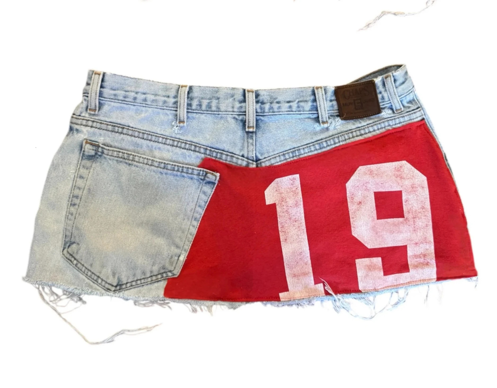 Harajuku Digital Blue Denim Short Skirt Gothic Retro Loose High Waisted Y2k Mini Skirt Sexy Casual Bag Hip Skirts Streetwear 250614