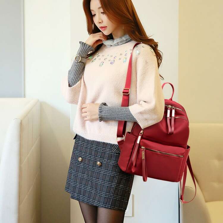 New Korean Style Trendy Versatile Fashion Oxford Cloth Casual Travel Women's Small Backpack