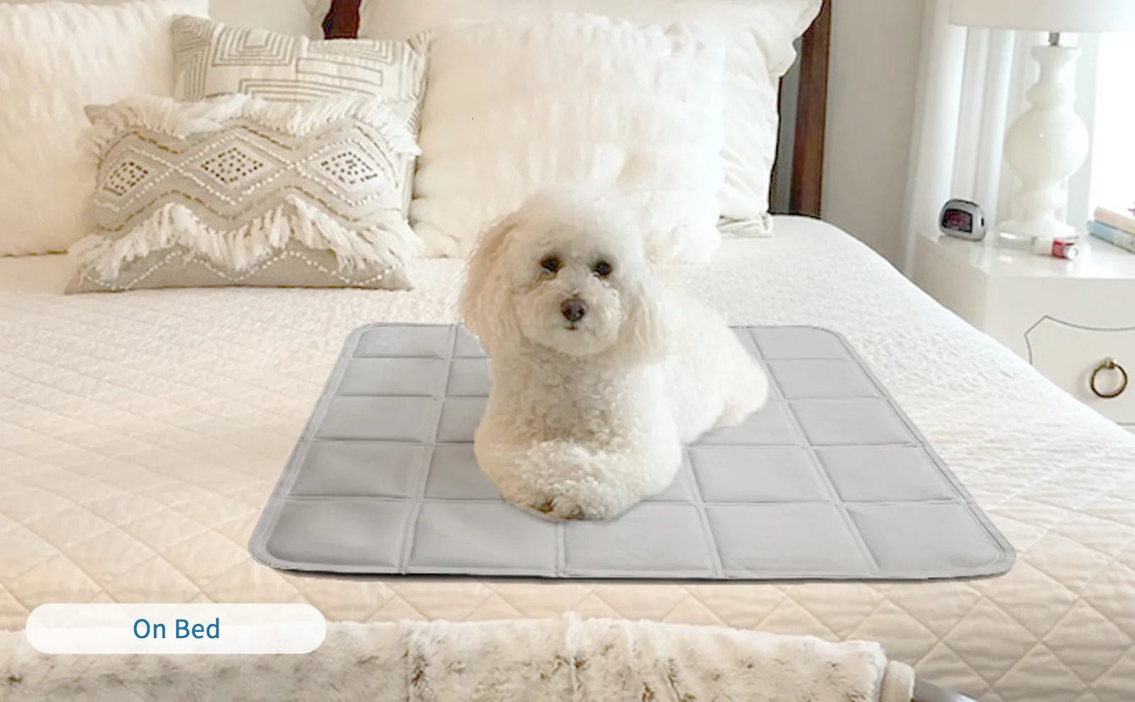 Ice Silk Cooling Mat for Dogs Cats - Breathable Summer Pet Pad Portable Foldable Dog Bed Cooler Lightweight Anti-Slip 250614