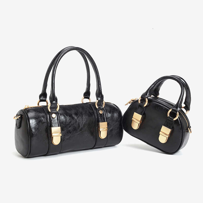 for Handheld Women Boston 2024 Spring Summer New High-end Oil Wax Leather Pillow Single Shoulder Crossbody Bag