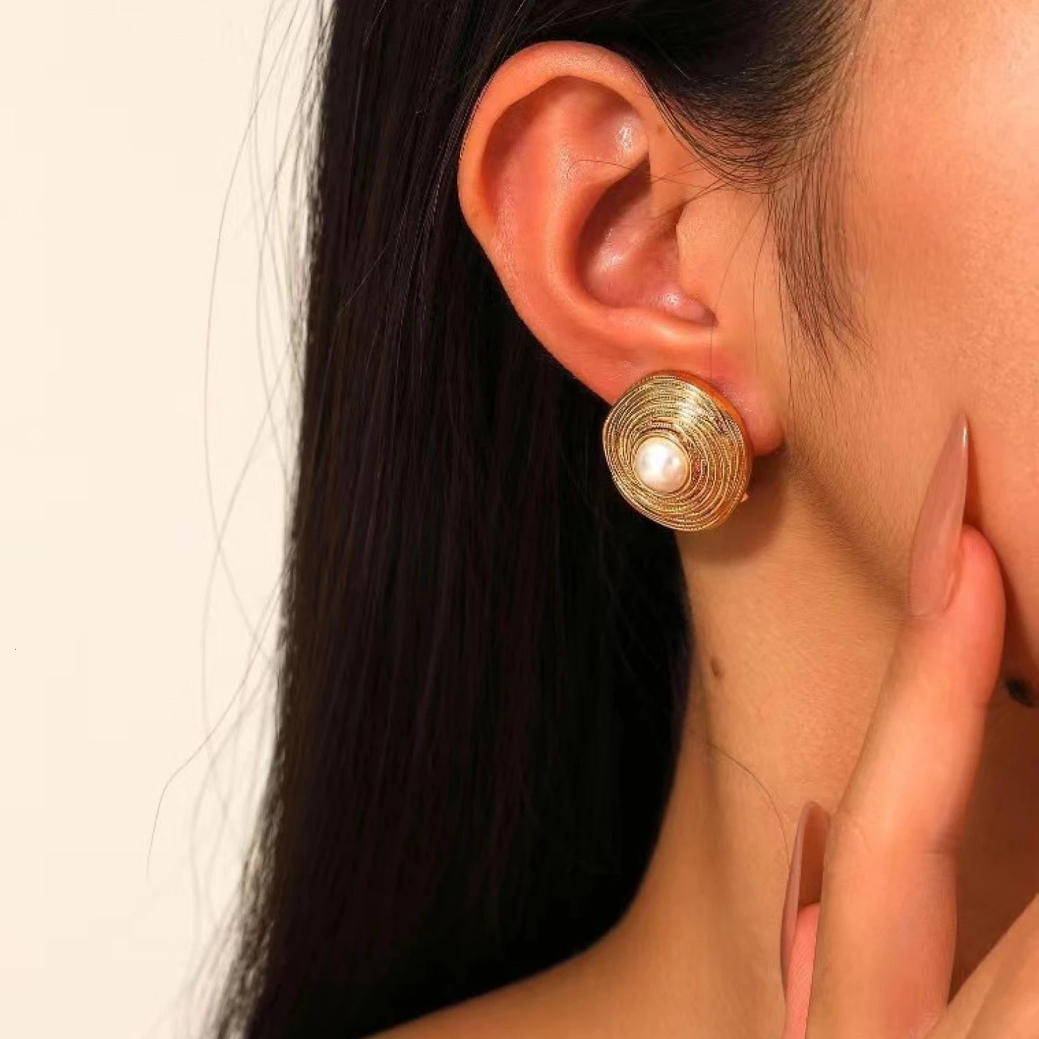 24K Gold Plated Clip On Earrings Natural Pearl Clip Earring Non Pierced Earrings Ear Clips for Women Wedding Jewelry Gift 250610