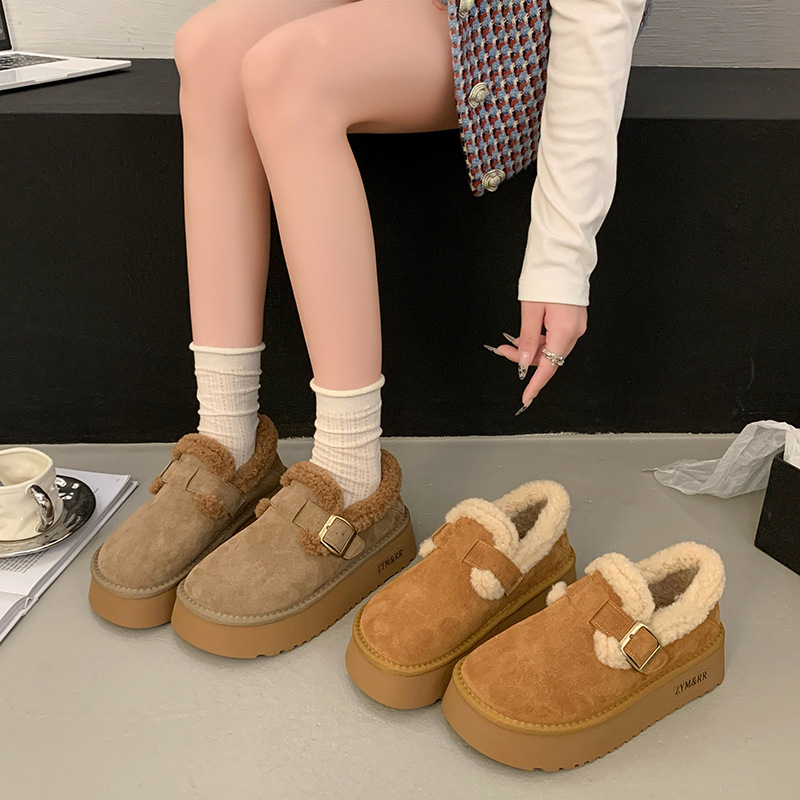 hot Free shipping designer Boots for woman cotton shoes winter keep warm plush Fashion Boots classic platform brown snow boots