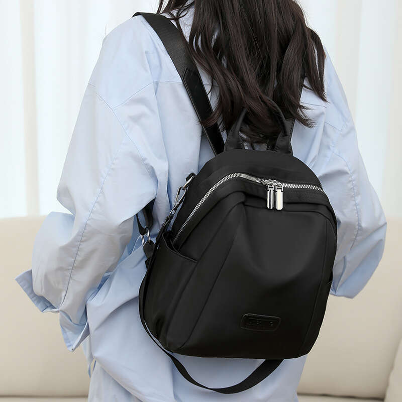 Bag Middle 2025 Simple INS Niche Solid Color Backpack for Female Junior High School Students Forest Style