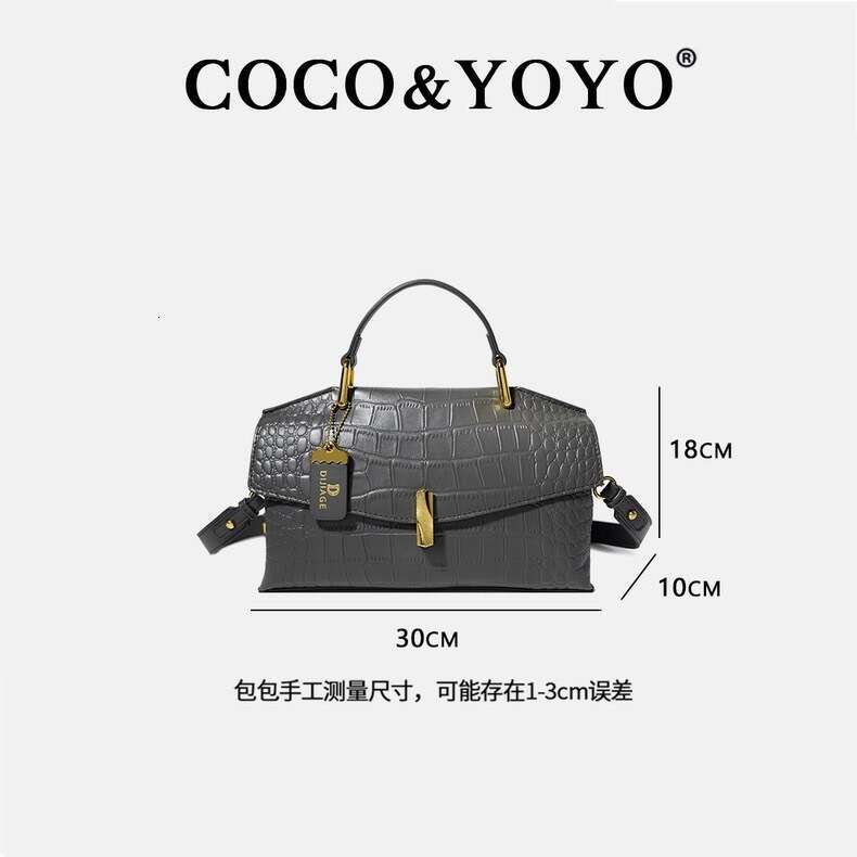 Capacity Pattern Large Crocodile Handbag for Women 2025 New Fashion Single Shoulder Crossbody Bag