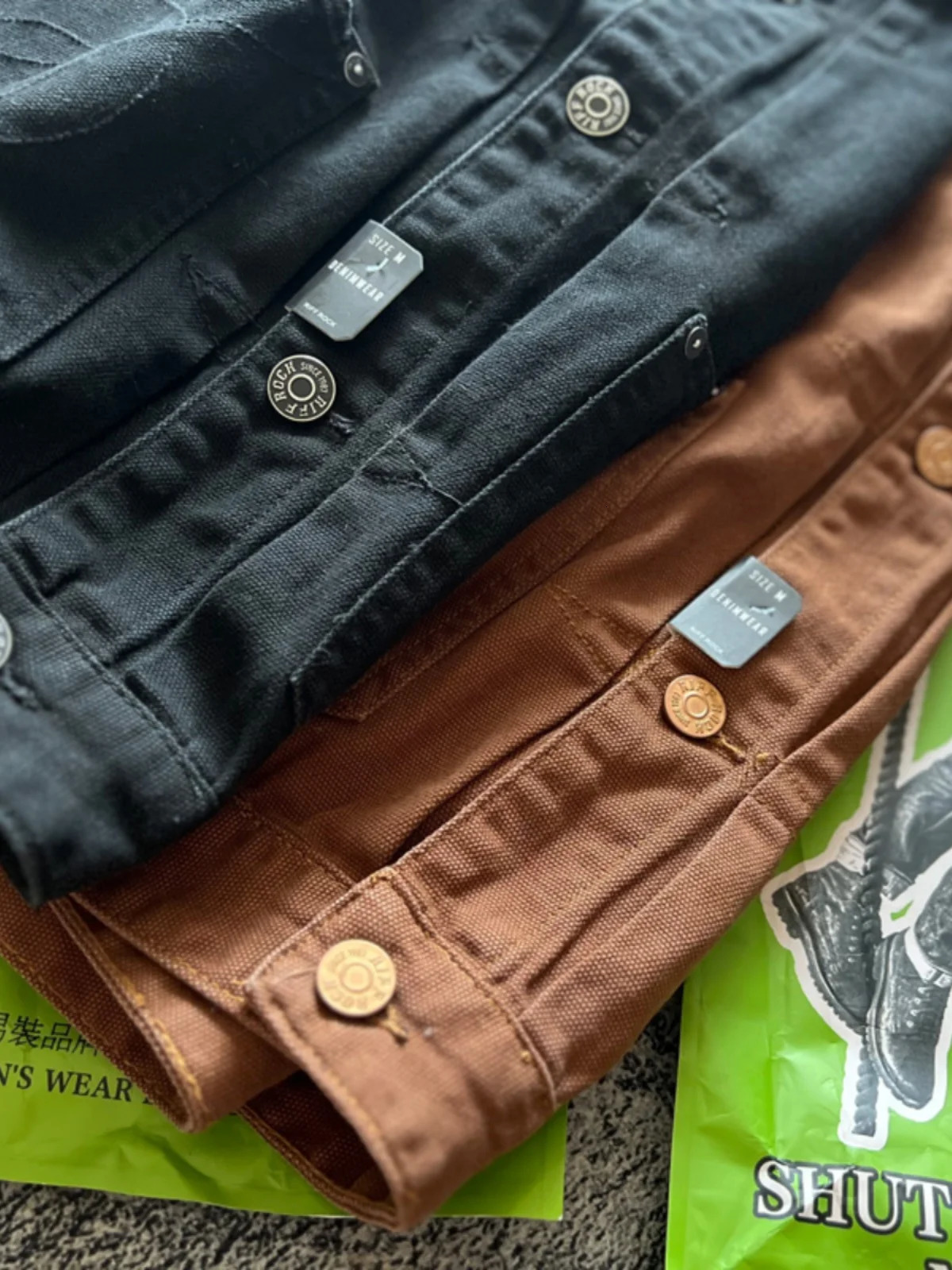 Tough Men American Retro Farm Style Amekaji Multi Pockets Workwear Heavyweight 15OZ 100% Cotton Denim Jackets for Autumn Winter 250614