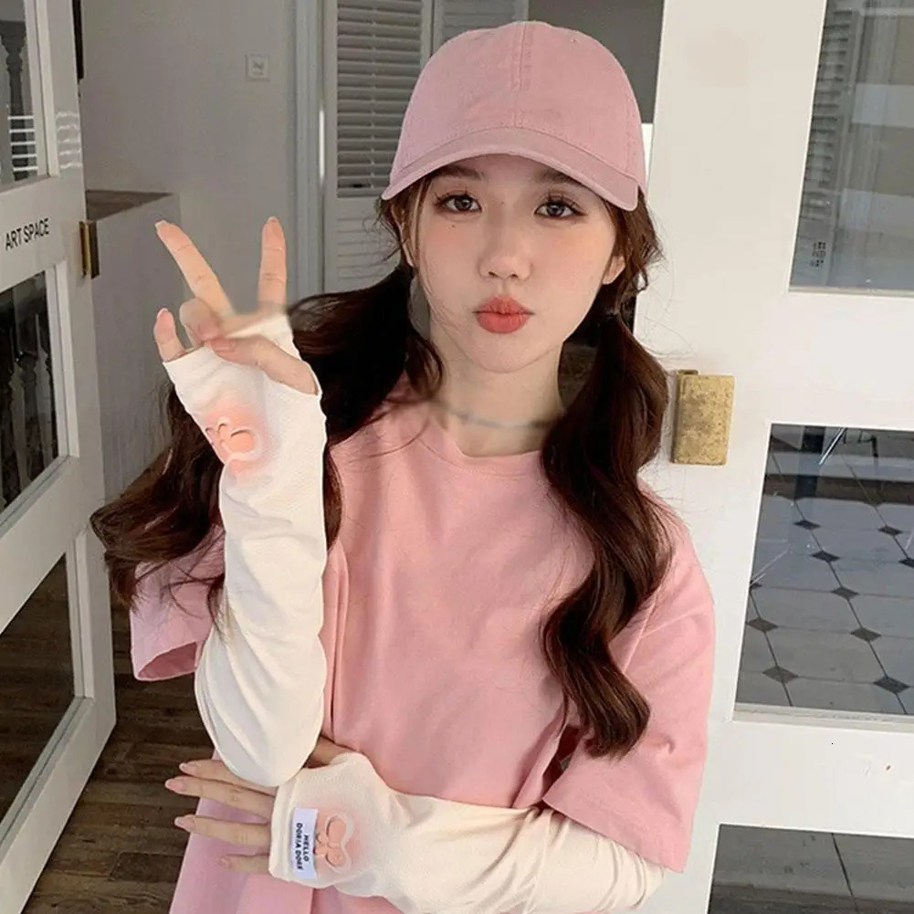 Ice Silk Sunscreen Bow Sleeves For Women Summer Outdoor Cycling Sunscreen Ice Sleeves To Protect Arms From UV Rays Thin 250610