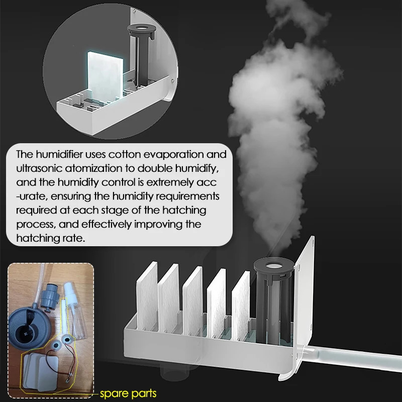 24 Egg Incubator Full Automatic Touch Temperature Control Farm Hatchery Machine Chicken Duck Quail Bird Brooder Eggs Incubator 250613