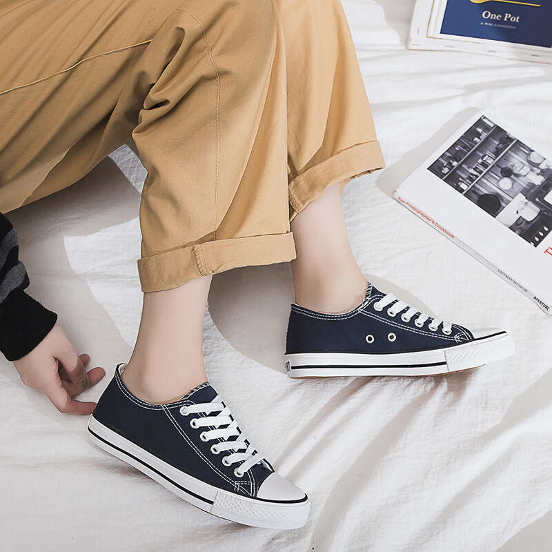 2025 Classic Canvas Shoes for Women, Student NEW Korean Style Spring Couple's Harajuku Low-top Trendy Sneakers