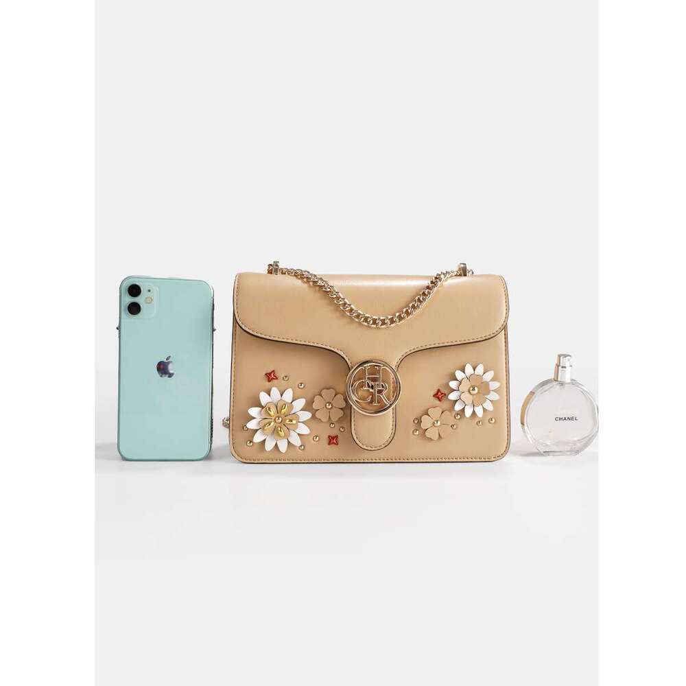 Women's Bags Shoulder bag Crossbody bag Floral Pattern Chain Fashion Embroidered Small Square New Large Capacity Simple