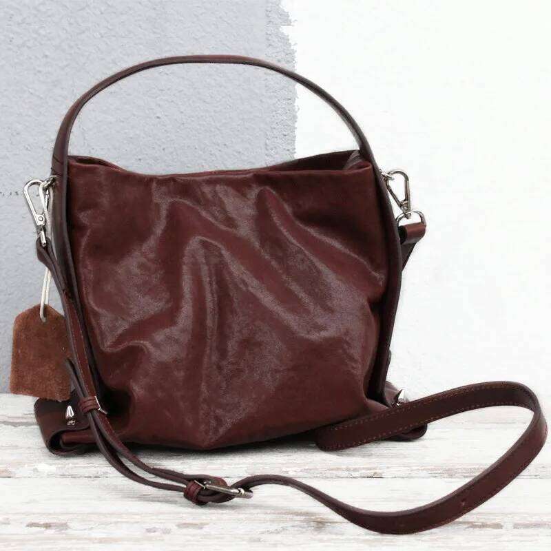 High Quality Small Handbags Women Crystal Vegetable Tanned Leather Tote Classic Chic Shoulder Crossbody Bag Daily Use Hand Bags