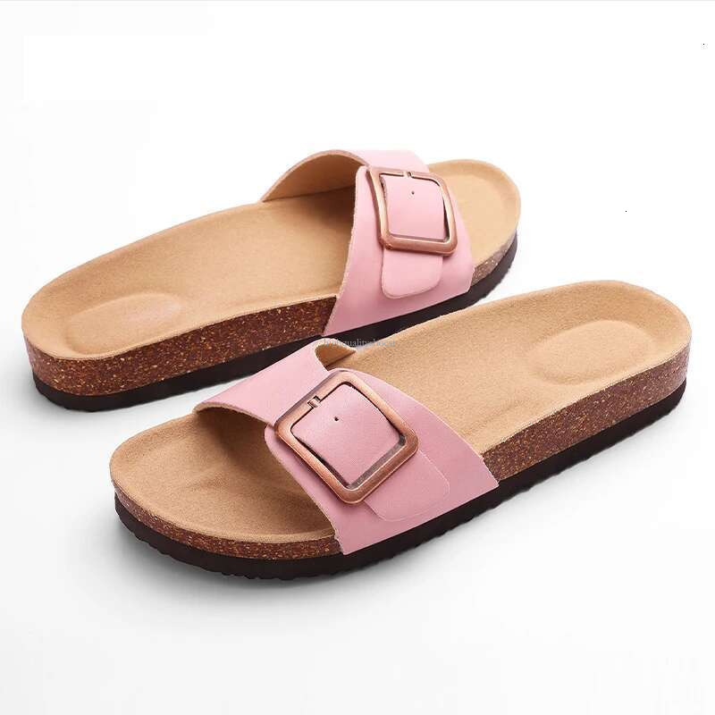 2025 Summer New High Quality Women s Slippers Fashion Designer Popular Cork Insole Outdoor Beach Sandals With Arch Comfort Sandals