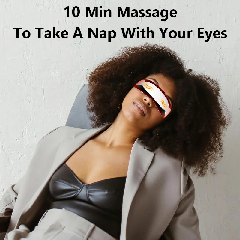 Electric Eye Magnetic Massager Mask Migraine Vision Improvement Forehead Vibration Glasses Eyes Massager Wireless Health Care 250612