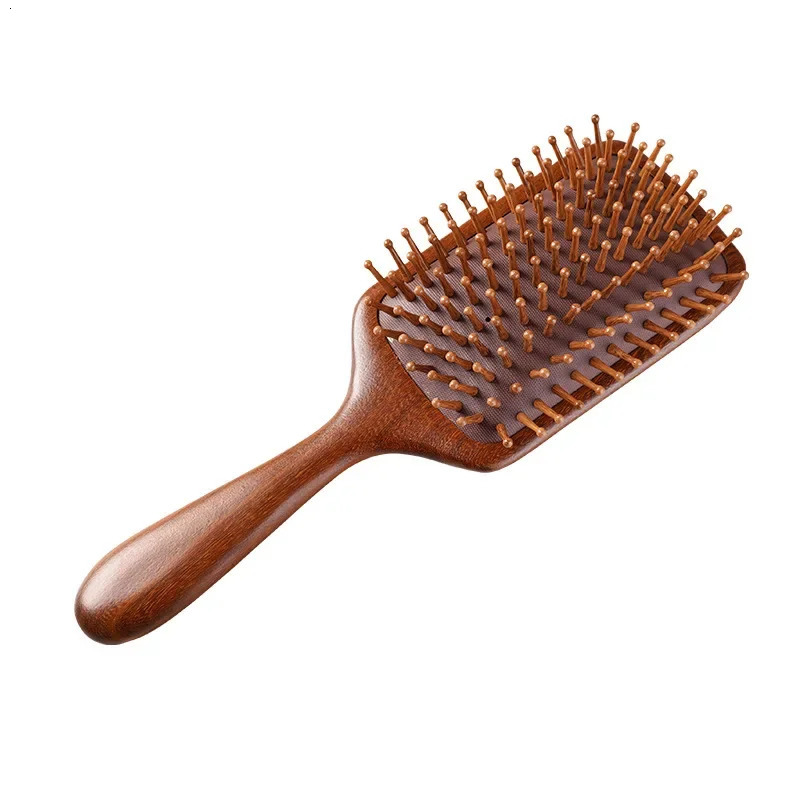 Large Size Wooden Airbag Comb Sandalwood Massage Comb Home Use Big Size Scalp Meridian Fluffy Airbag Comb Professional Salon Hai 250612
