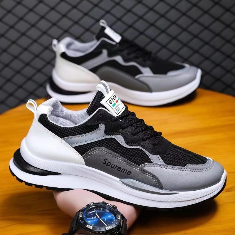 Breathable Dad Sneakers For Men Spring Summer Korean Fashion Casual Designer Shoes Sports Shoes Soft Sole Lightweight Mesh Free Delivery Of Sneakers T