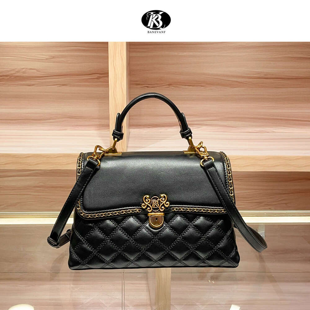 Leather Luxury Quilted Genuine Handbag for Women New High-End Large Capacity Crossbody Fashionable Women's Bag 's