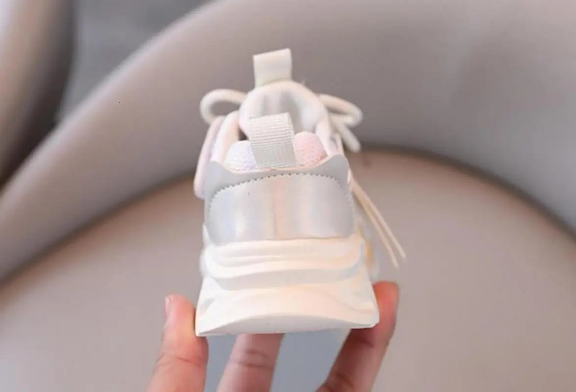 Fashion Girls Sports Shoes Spring Autumn Children Breathable Mesh Shoes Casual Lightweight Soft Sole Sneakers Kids Shoes 250614