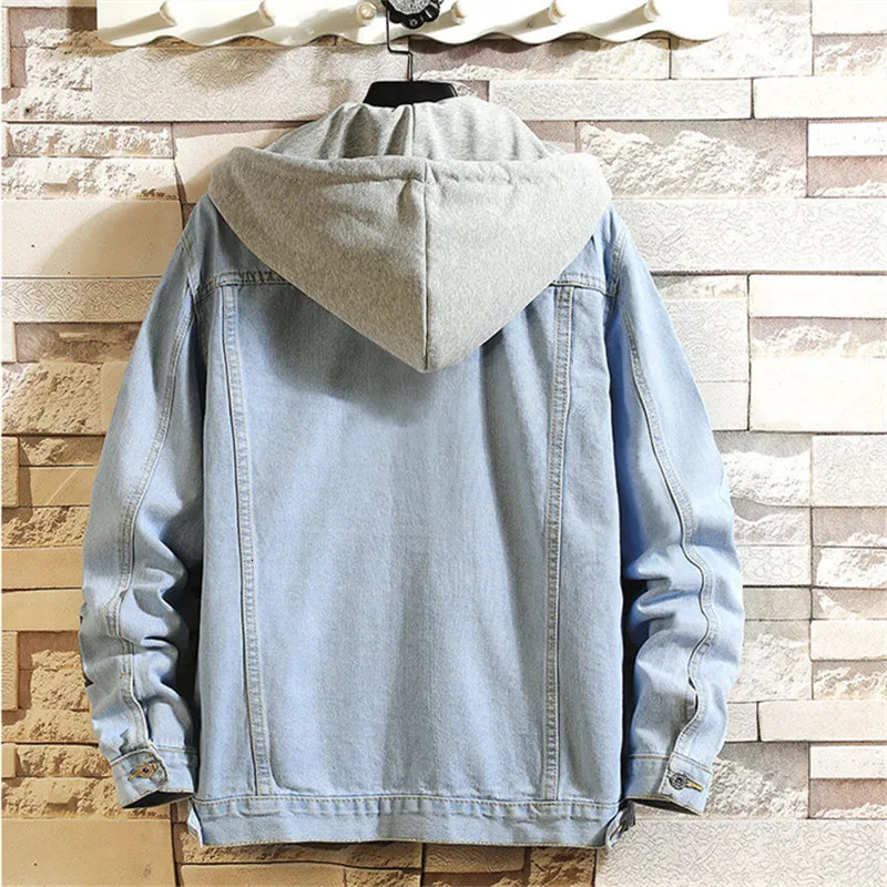 Spring Autumn Denim Jacket Men Cotton Casual Slim Turn Down Collar Retro Jean Coat Streetwear Outerwear Mens Clothing 250614