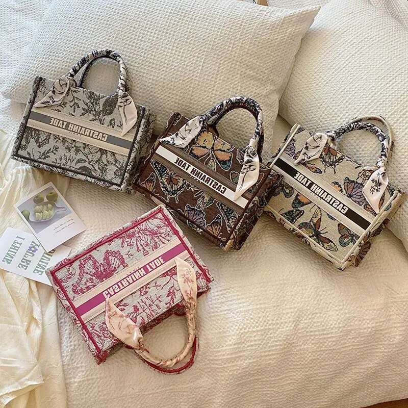 Designer Bag Shoulder Bag Free Shipping Fashion Light High End Texture Luxury Printed Luxury Bag Butterfly Scarf Tote Single Crossbody For Women