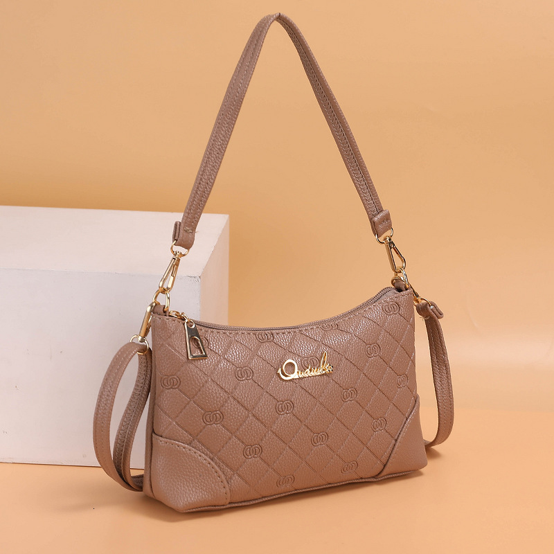 Free Shipping 2025 New Designer Bag Women's Solid Color Single Shoulder Handbag Casual High-quality Shopping Bag